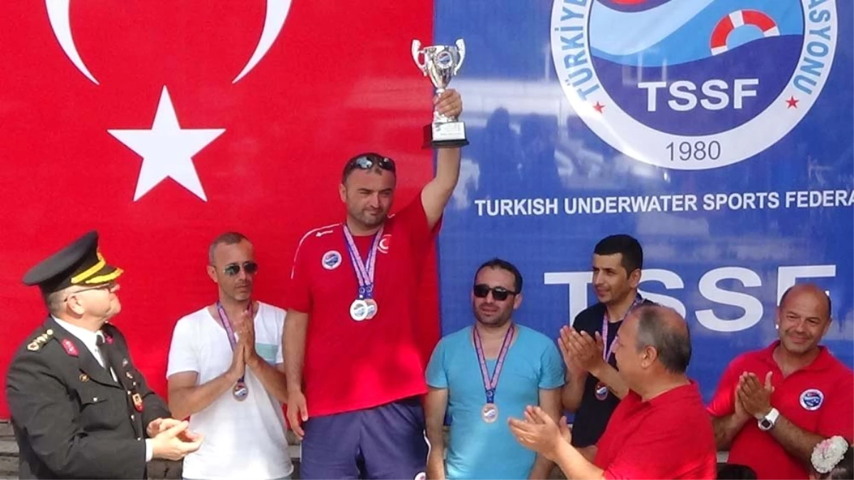 Zıpkınla Balık Avı Türkiye şampiyonası Bartın\'da yapıldı