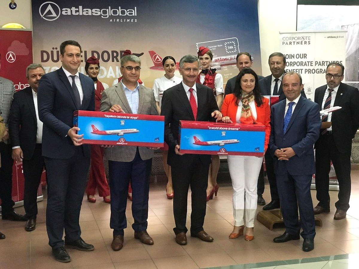Atlasglobal Düsseldorf-Zonguldak arası charter seferlerine başladı