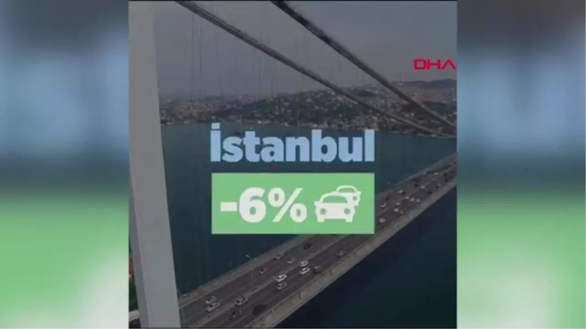 İstanbul\'da trafik yoğunluğu yüzde 6 azaldı