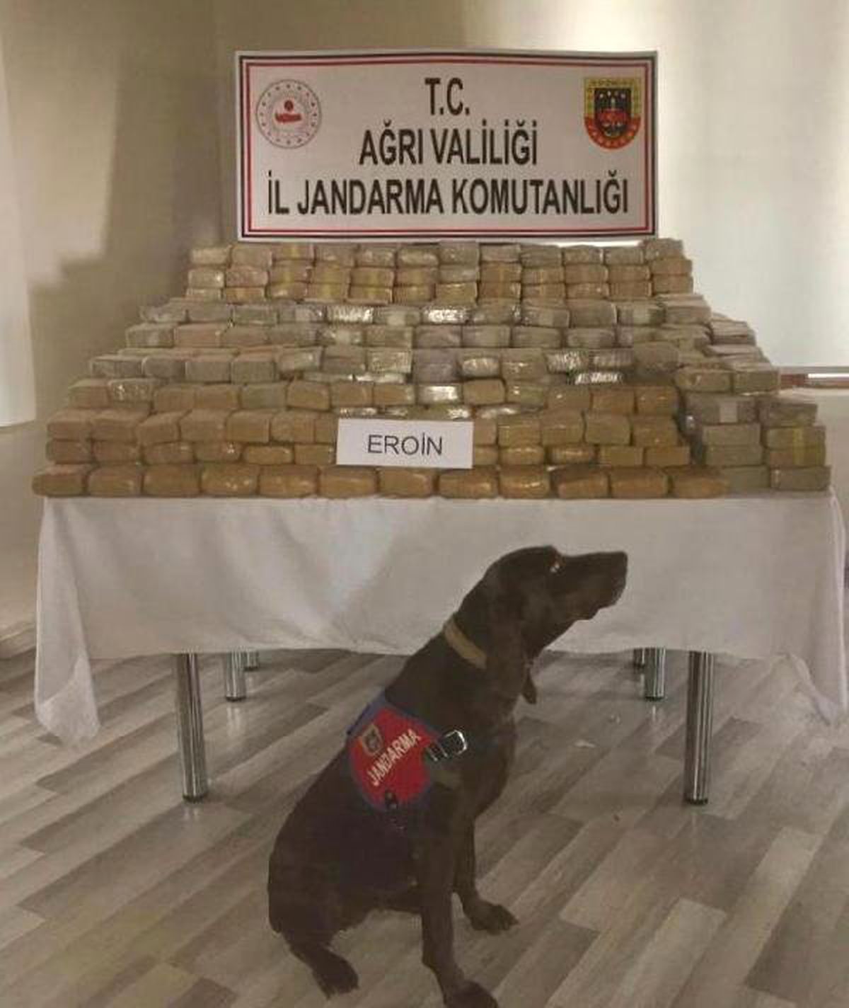 Ağrı\'da 585 kilo eroin ele geçirildi