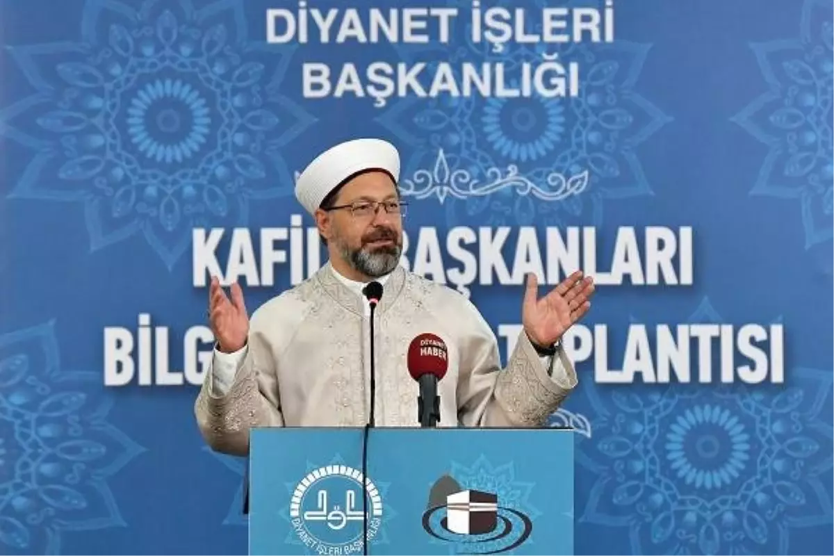 Diyanet İşleri Başkanı Erbaş, hac kafilesi başkanlarıyla bir araya geldi