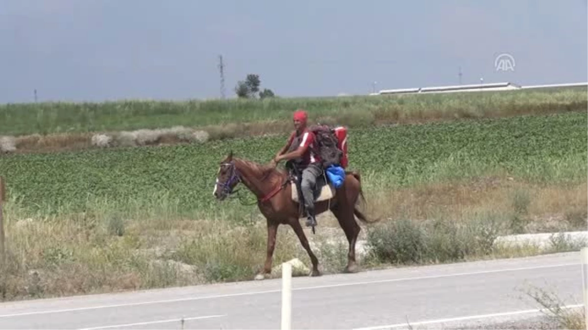 Vatani görevi için at sırtında yola çıkan Duman Yozgat\'a ulaştı