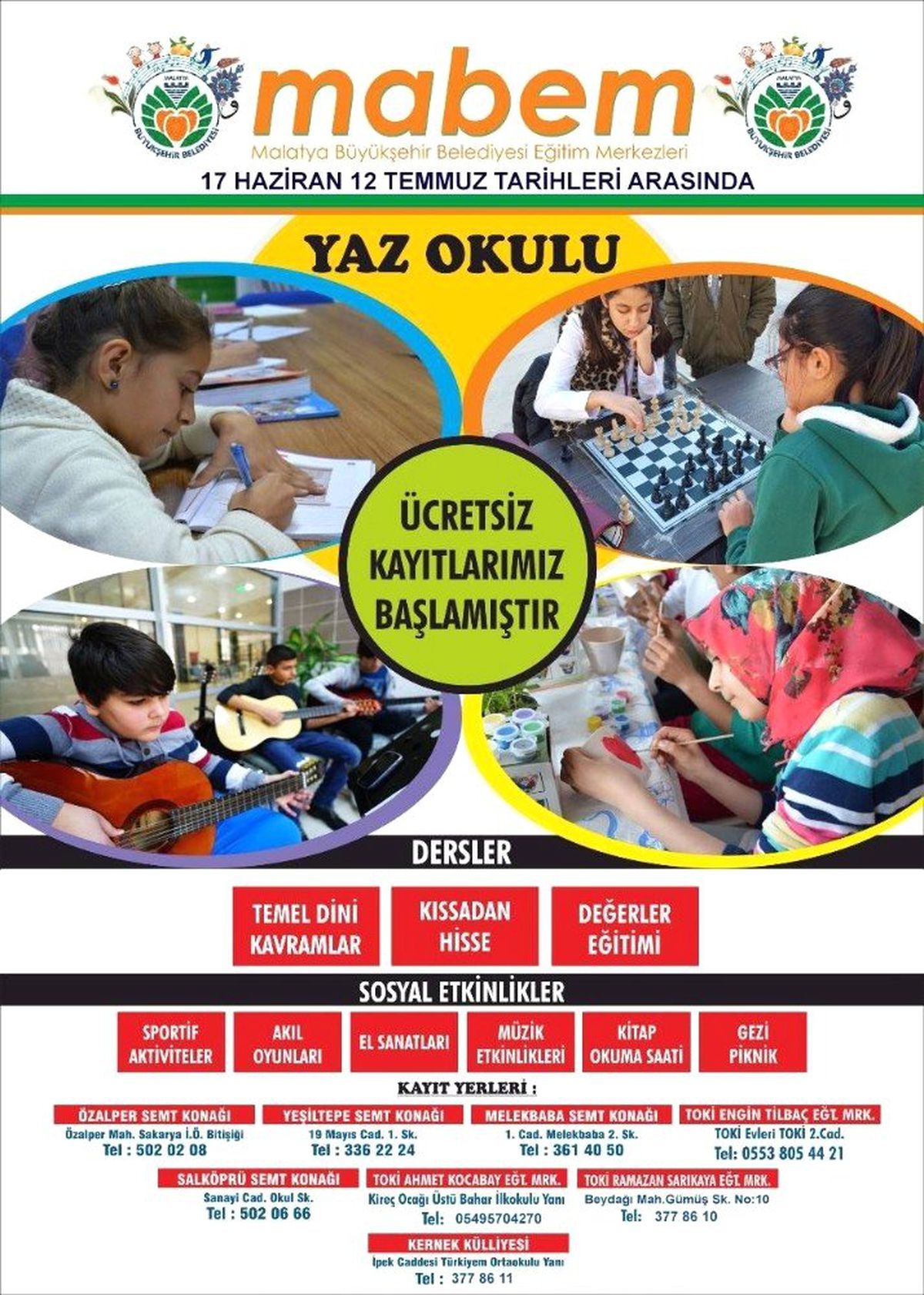 Yaz Okulu başlıyor