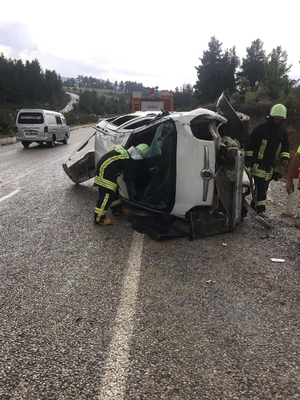 Denizli\'de trafik kazası: 6 yaralı