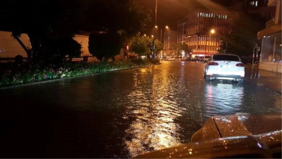 Elmadağ\'da sağanak sele neden oldu