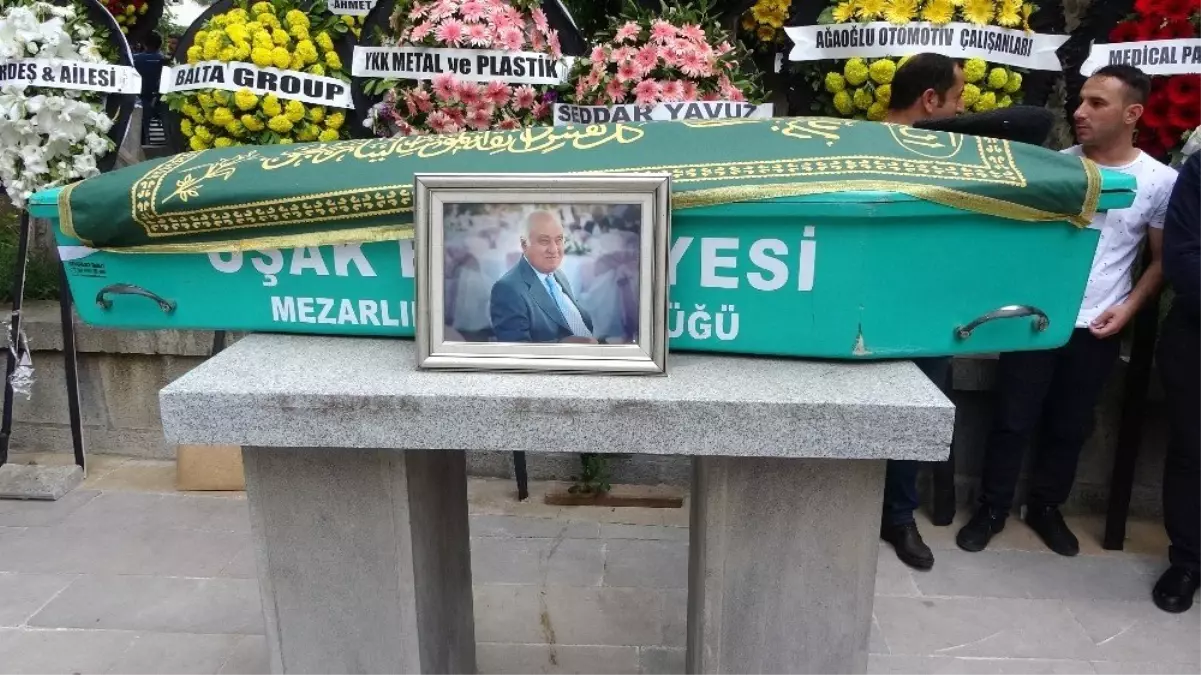 Uşak\'lı iş adamı Sait Ağaoğlu son yolculuğuna uğurlandı