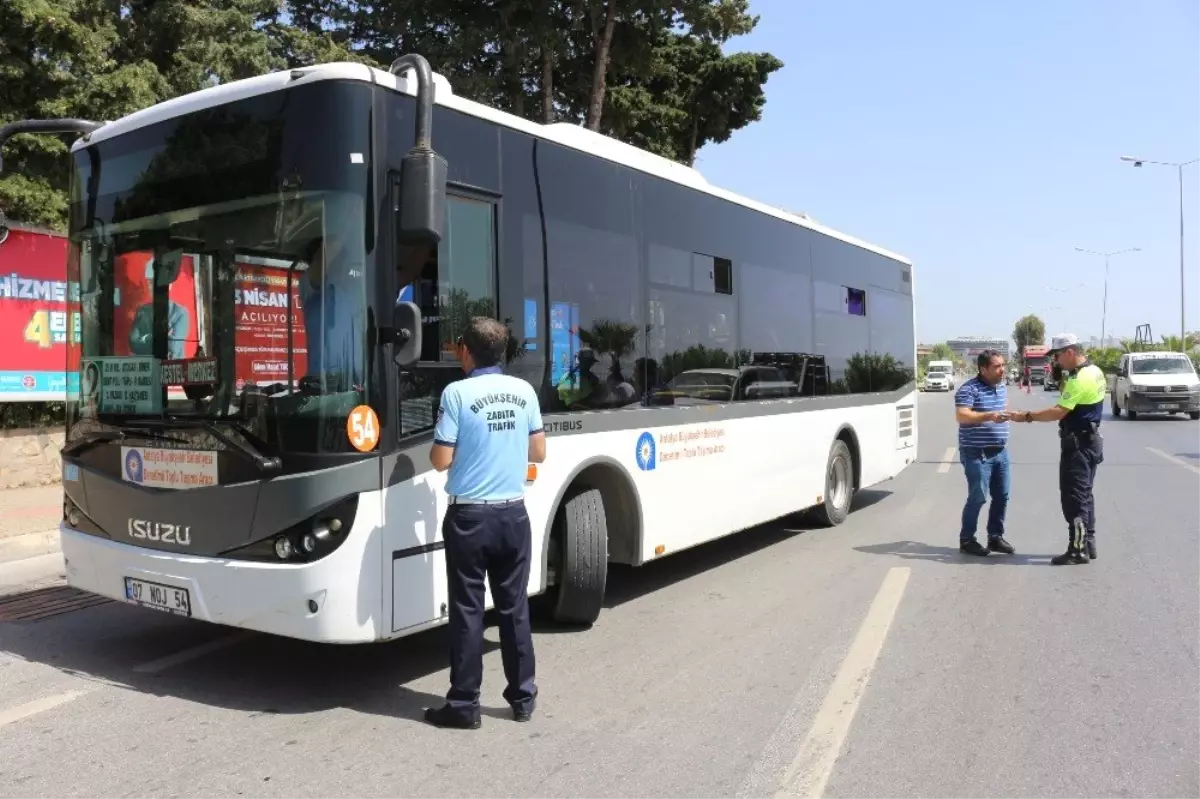 12 halk otobüsü ve 6 ticari taksiye para cezası