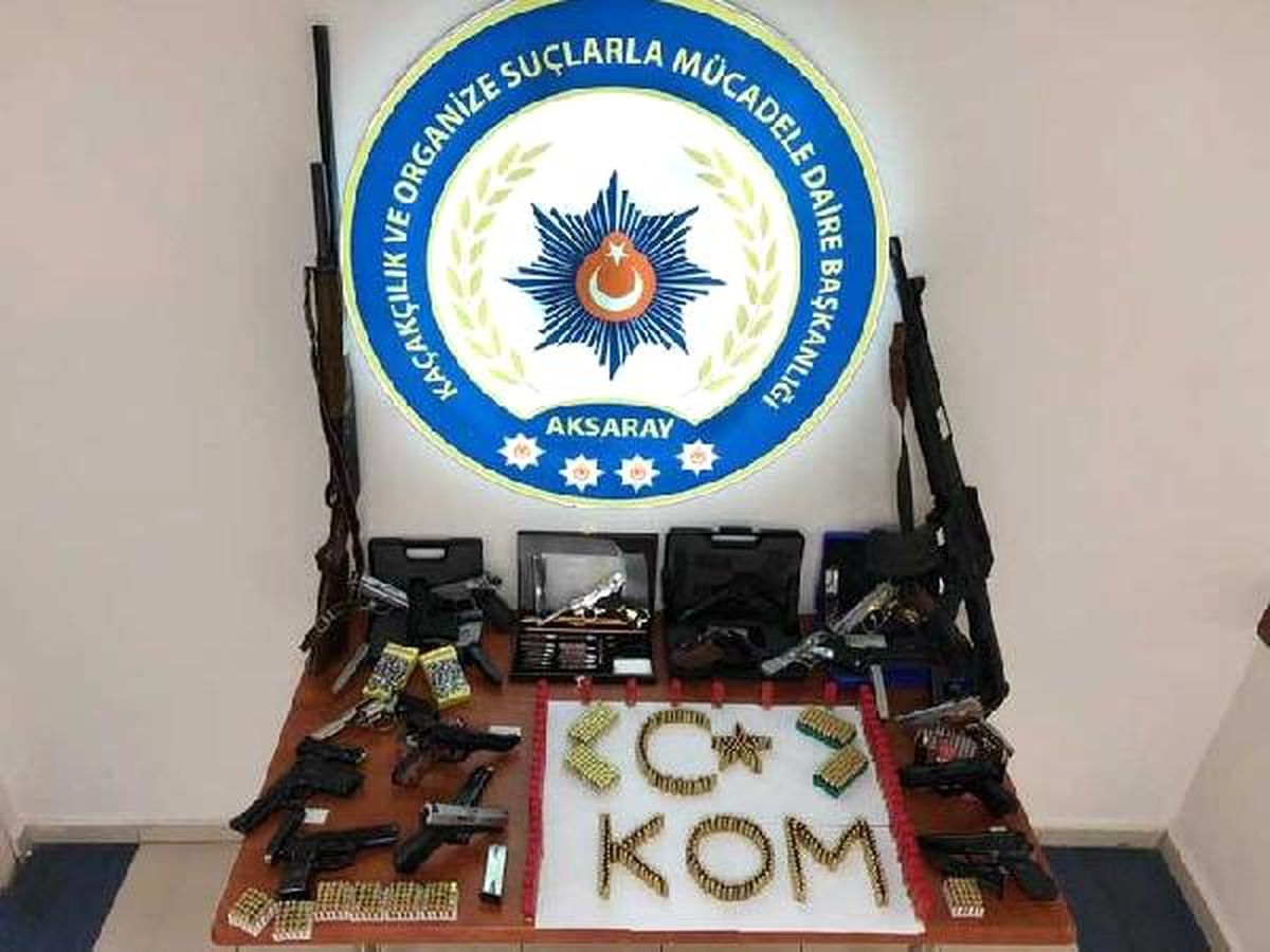 Aksaray\'da silah kaçaklığı operasyonu: 10 gözaltı