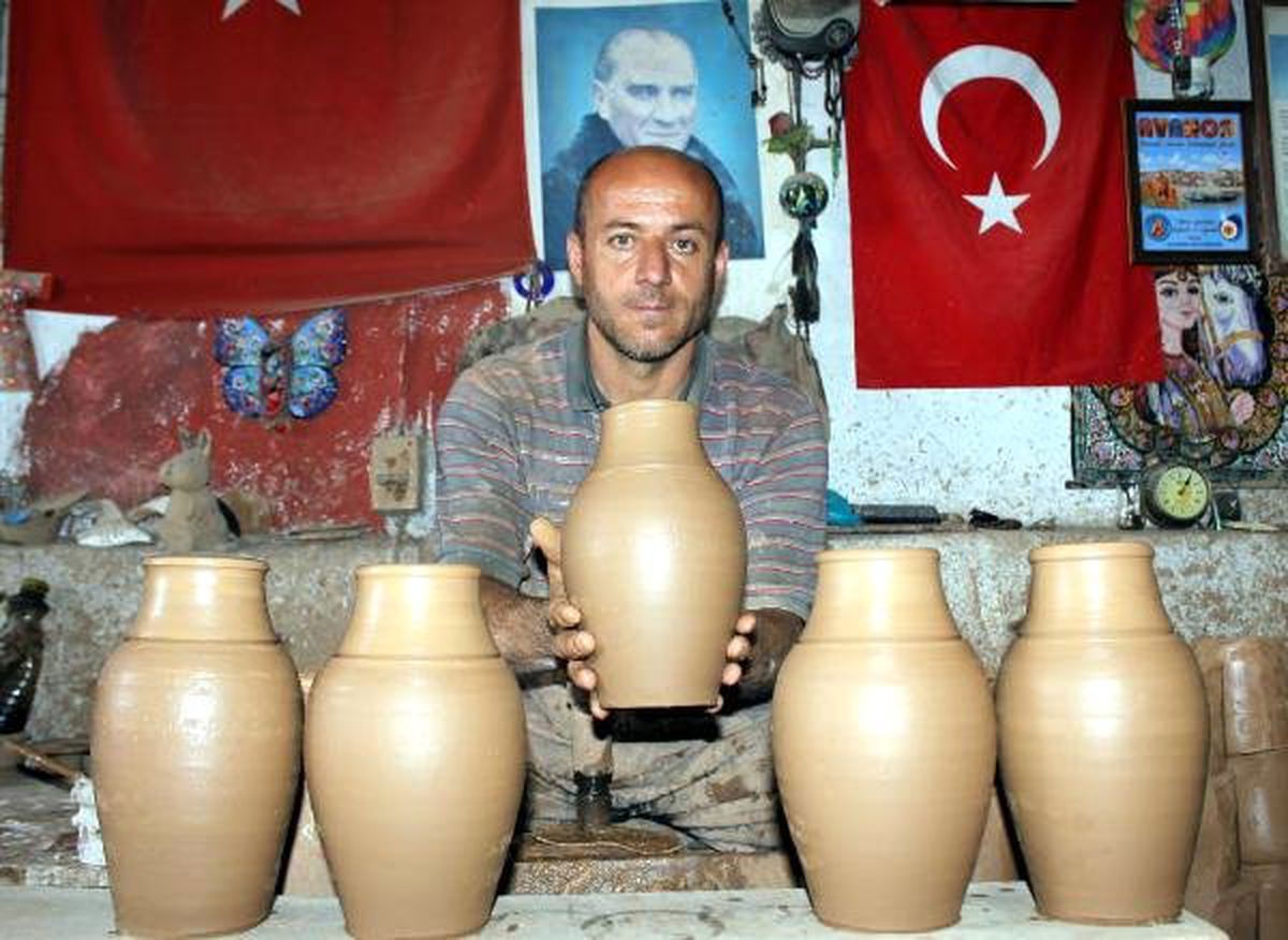 Avanos\'ta üretilen çömlekler, yurt dışına ihraç ediliyor