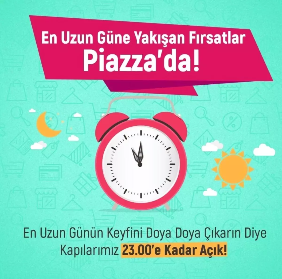 AVM\'den yılın en uzun gününde uzun uzun alışveriş