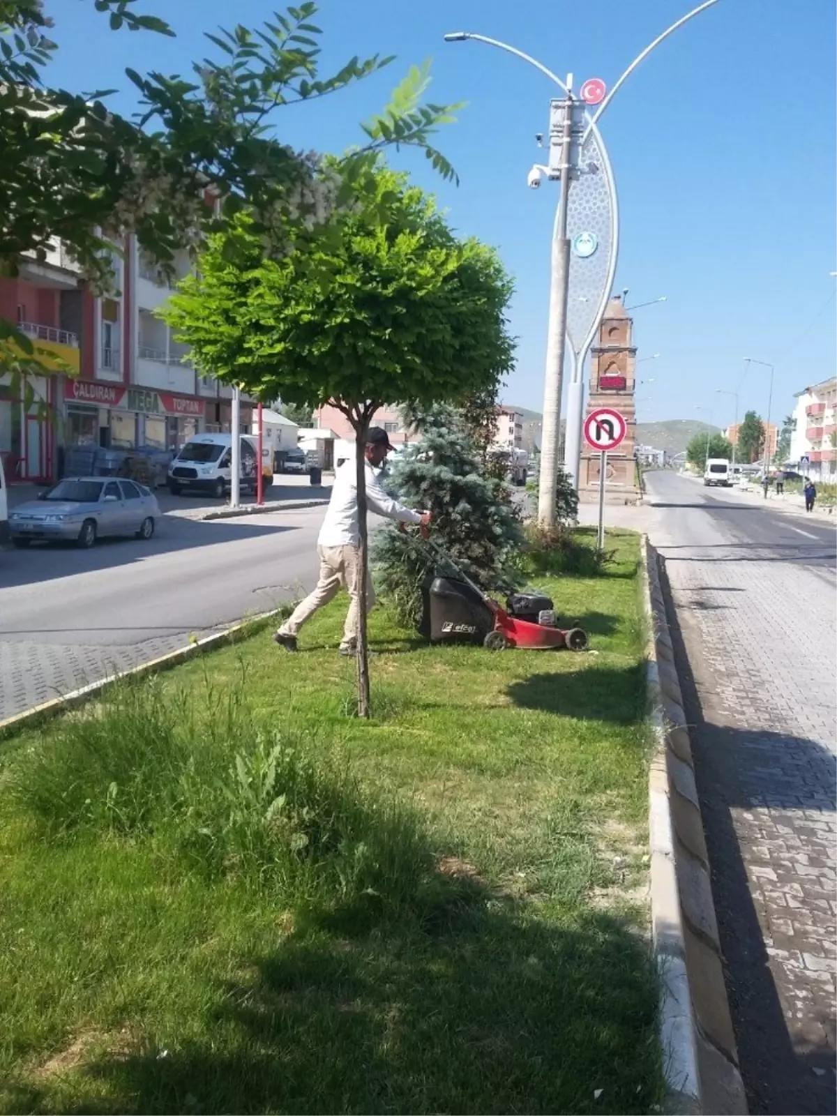 Çaldıran Belediyesinden park ve bahçe bakımı