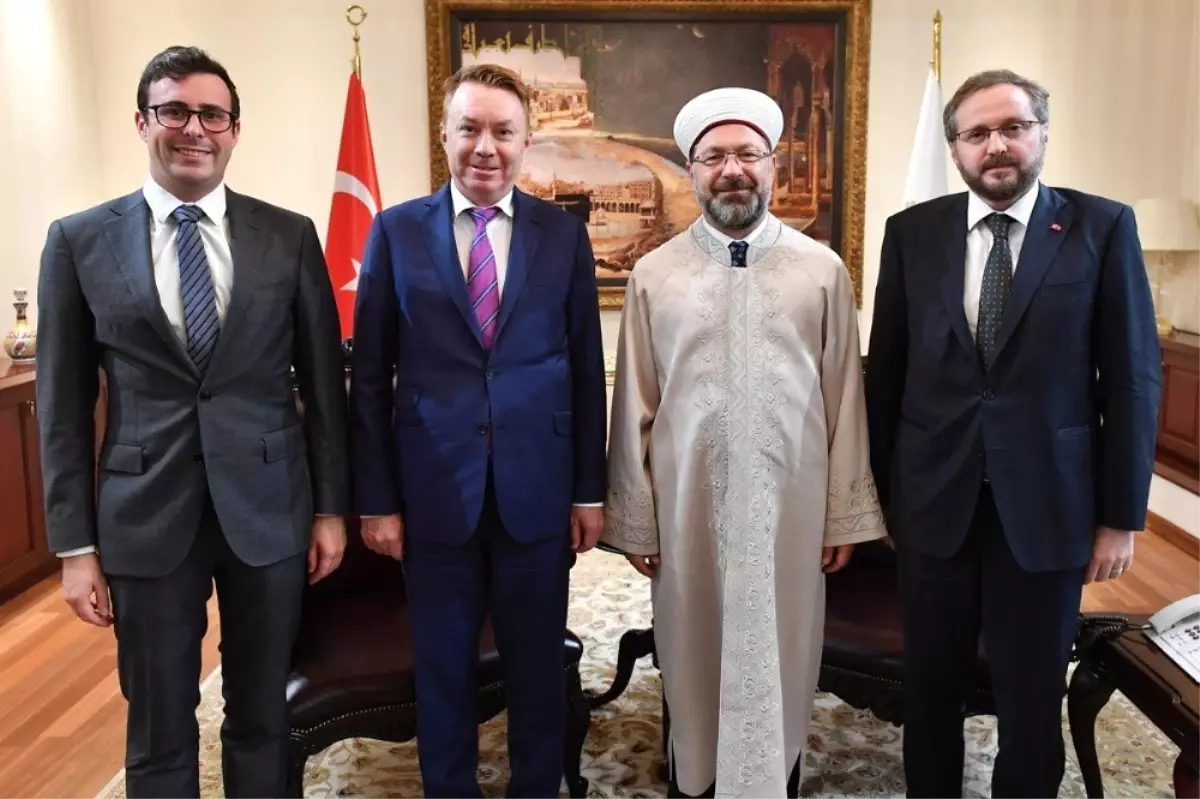 Diyanet İşleri Başkanı Erbaş, Avustralya Ankara Büyükelçisi Brown\'u kabul etti