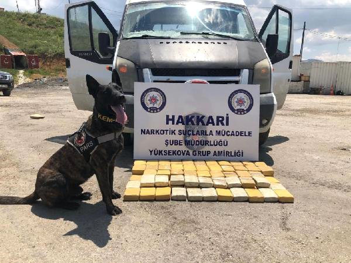 Hakkari\'de 71 kilo eroin ele geçirildi