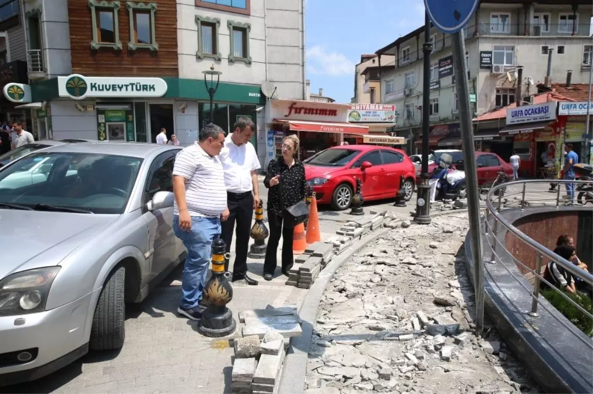 Havuz çevresinde düzenleme çalışması