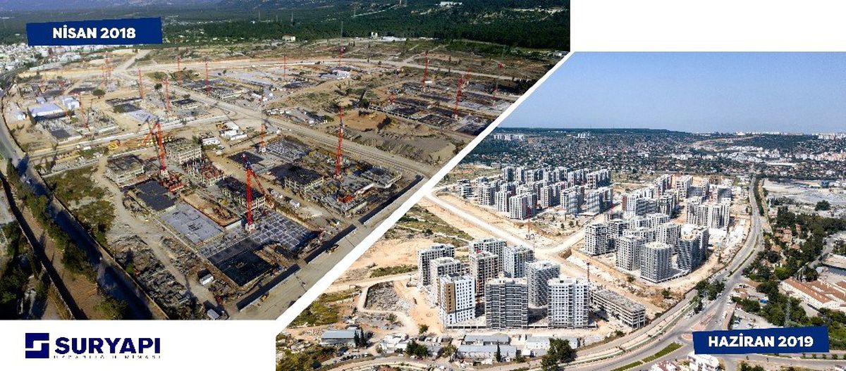 Mega proje Antalya\'da 6417 konutluk Park etabında inşaat sona yaklaşıyor