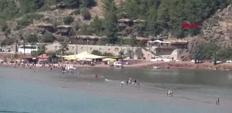 MUĞLA KIZKUMU'NA TURİST YAĞIYOR