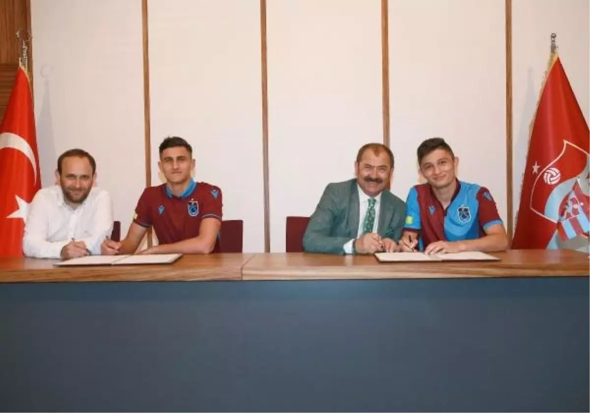 Trabzonspor\'da Atakan ve Salih imzaladı