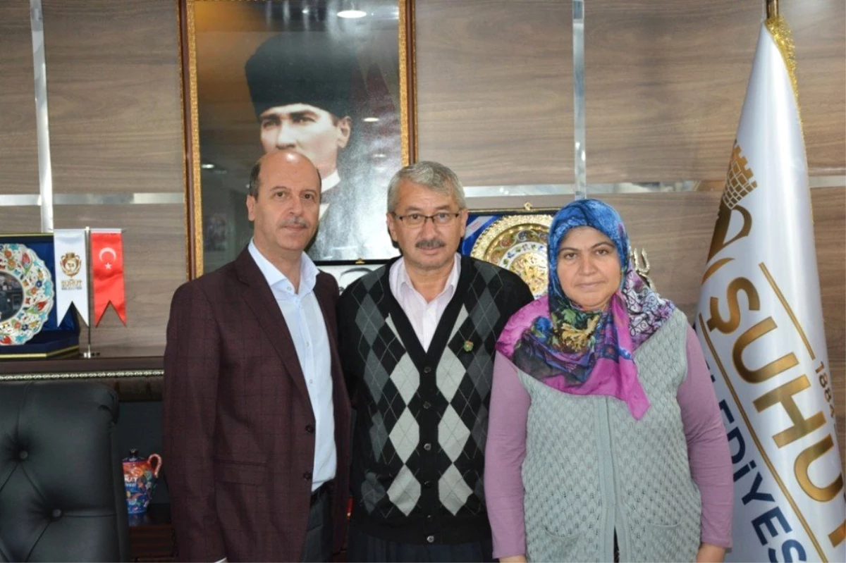 Şehit ailesinden Başkan Bozkurt\'a ziyaret