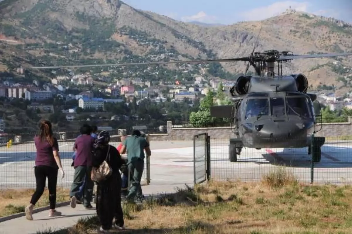 Ayı saldırısına uğrayan dağcı, helikopterle hastaneye ulaştırıldı