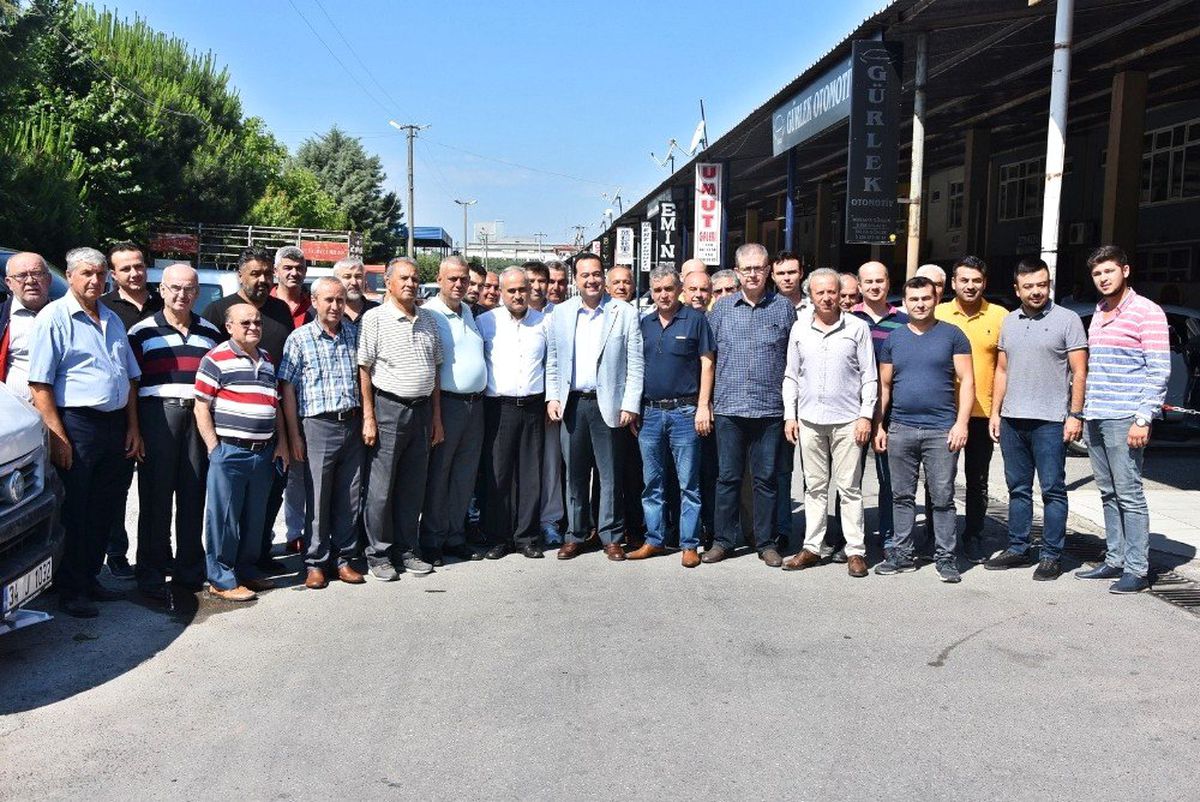 Başkan Dutlulu, Galericiler Sitesi esnafıyla buluştu