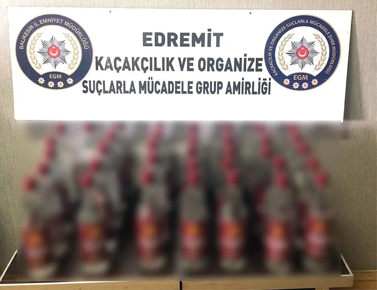 Emekli bekçiye polisten kaçak içki operasyonu