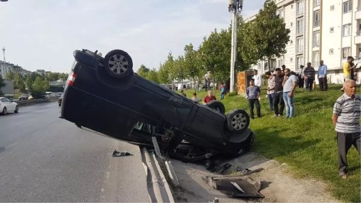 Esenyurt TEM Bağlantı yolunda kaza: 2 yaralı