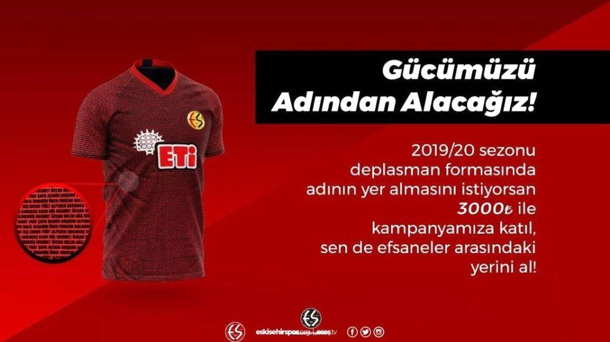 Eskişehirspor\'da taraftar isimleri formaya kazınacak