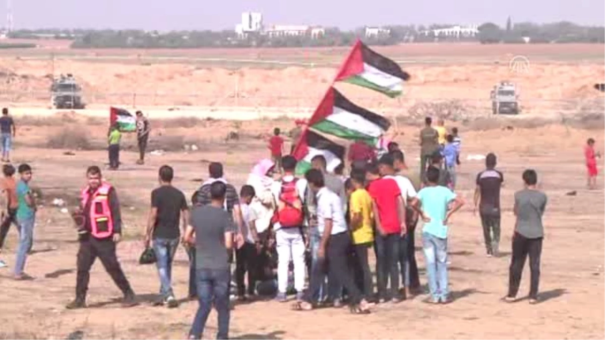 Gazze sınırındaki "Büyük Dönüş Yürüyüşü" gösterileri (1)