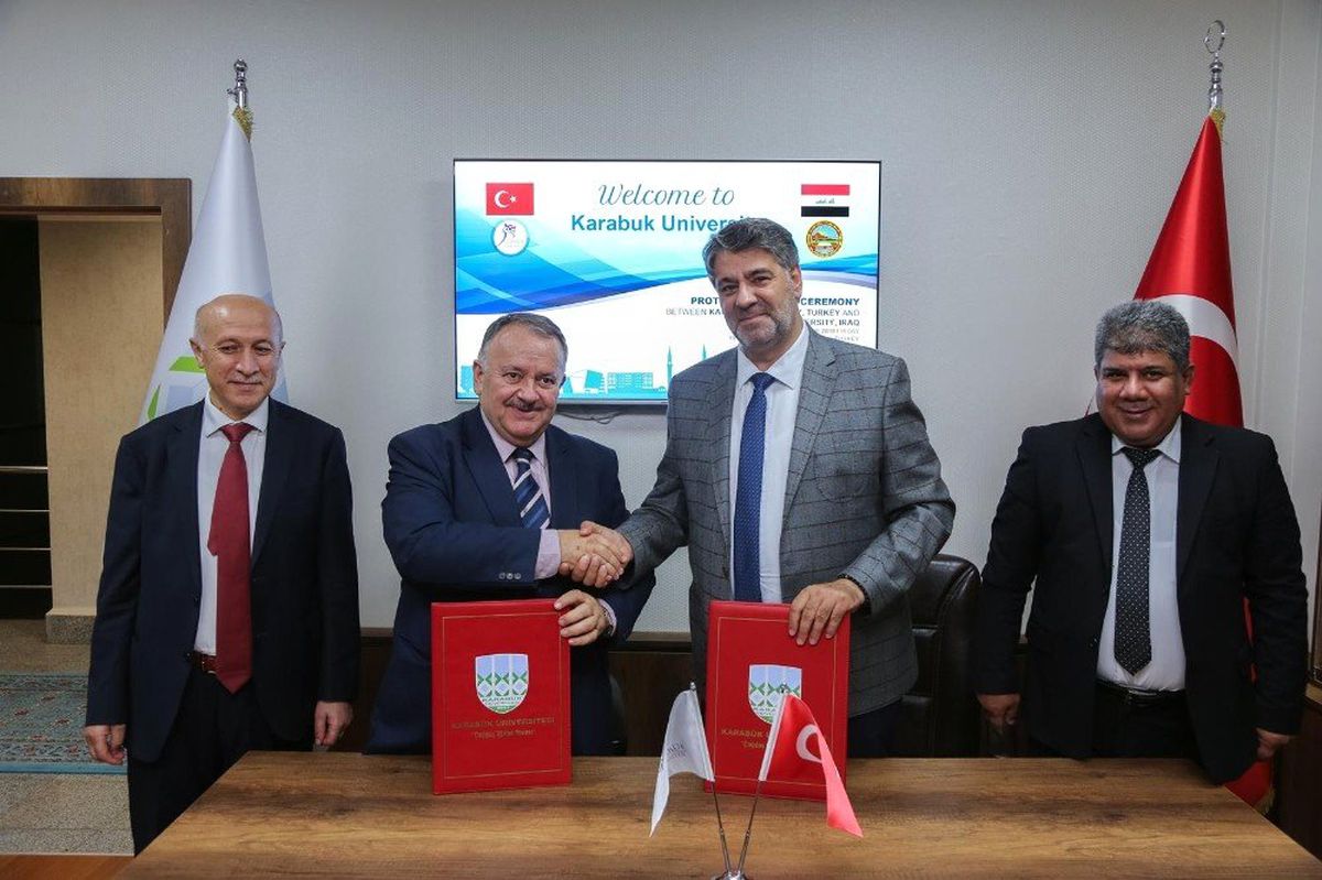 KBÜ ile Irak Salahaddin Üniversitesi arasında iş birliği protokolü