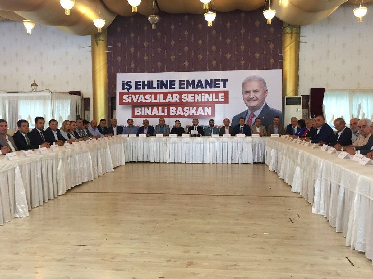 Sivaslılardan Binali Yıldırım\'a tam destek