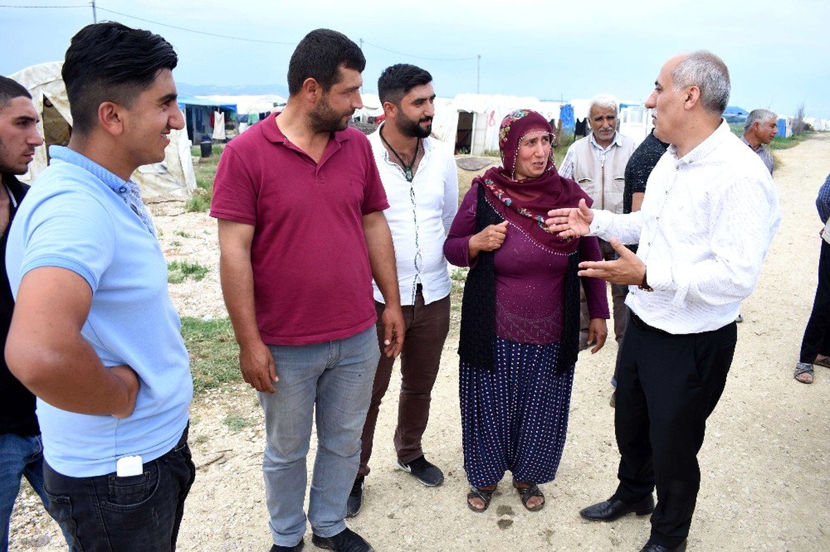 Aydın mevsimlik işçileri ziyaret etti