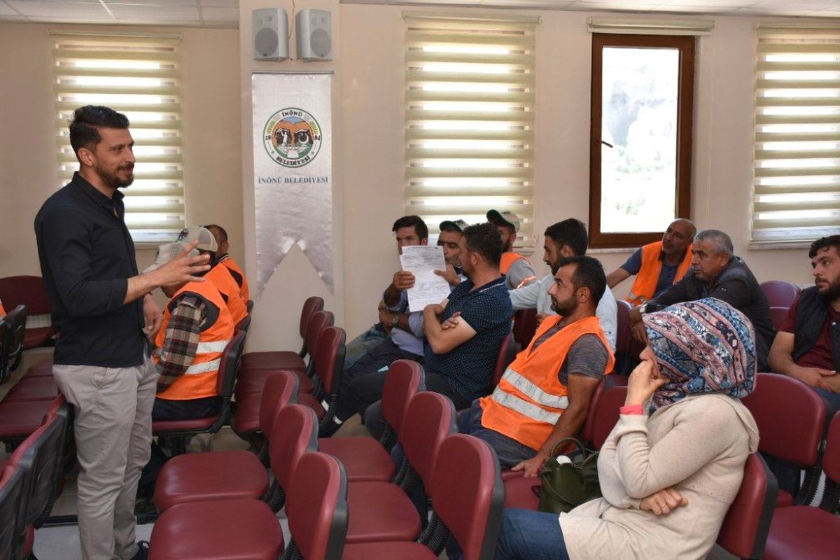 İnönü Belediyesinde iş güvenliği eğitim semineri