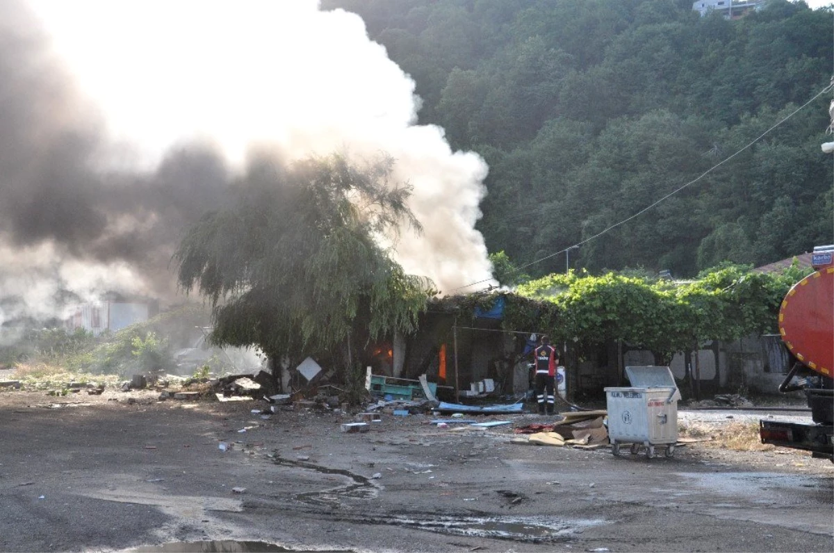 Zonguldak\'ta barakada patlama meydana geldi: 1 yaralı