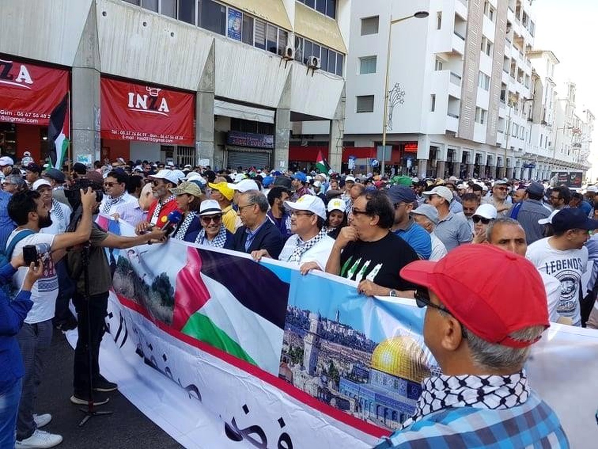 Faslılar "Yüzyılın Anlaşması"nı protesto etti