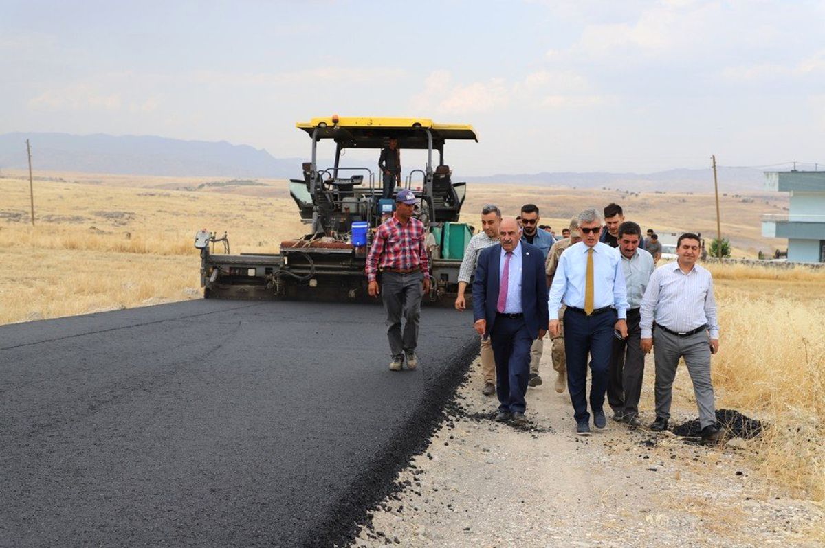Kaymakam Arıcan, yol yapım çalışmalarını denetledi