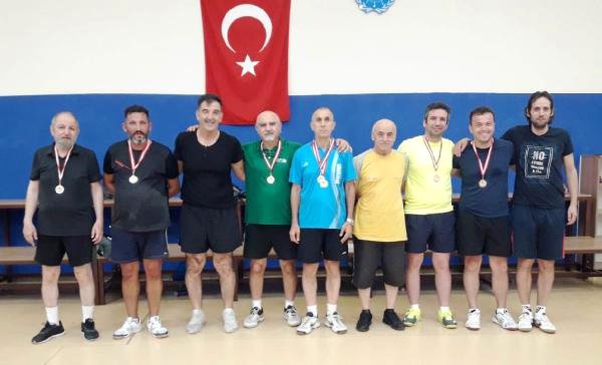 Antalya Veteran Masa Tenisi Şampiyonası sona erdi