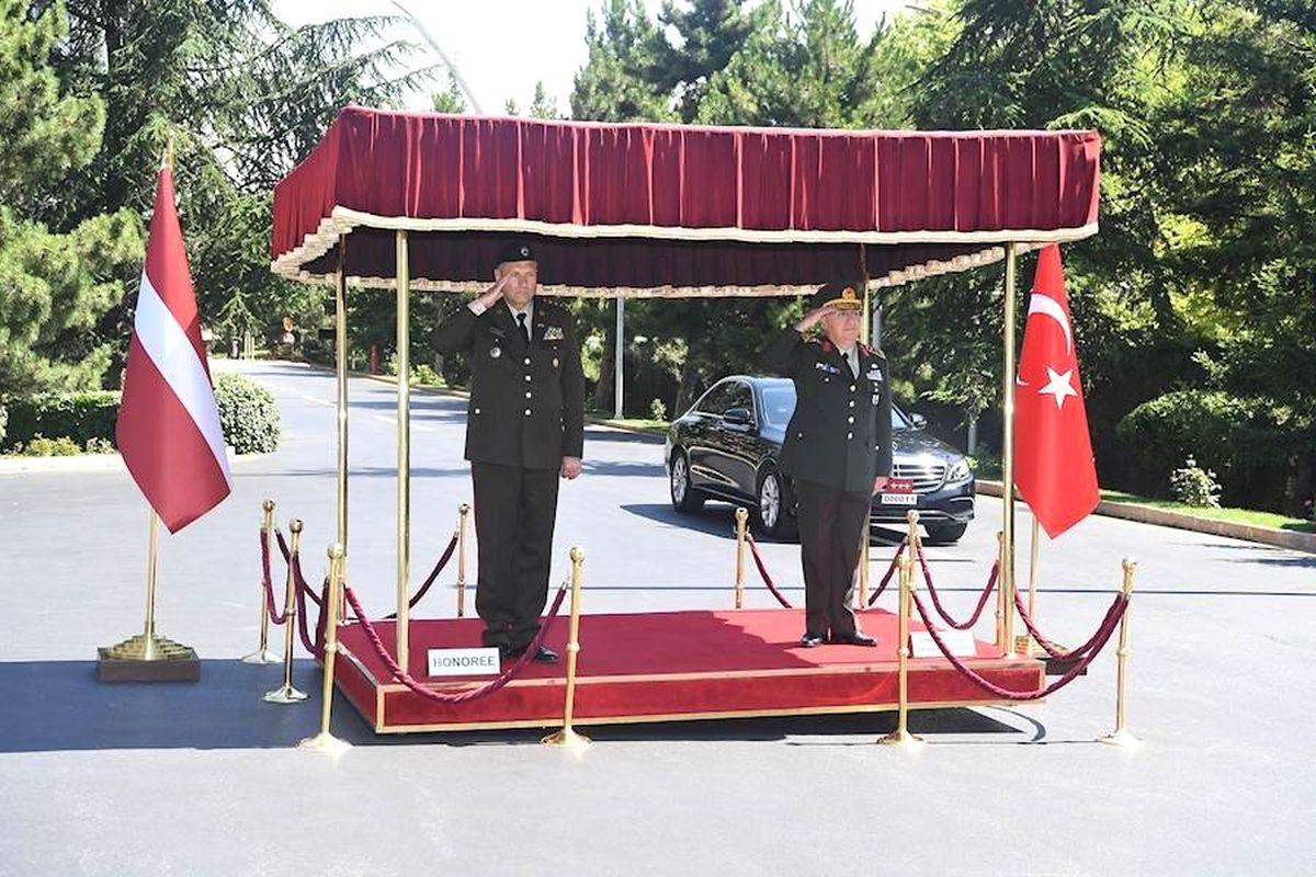 Letonya Genelkurmay Başkanı\'ndan Orgeneral Güler\'e ziyaret