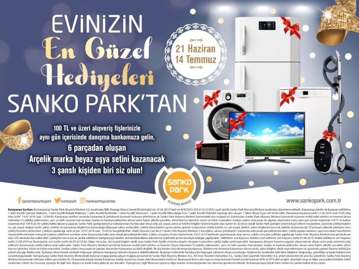 SANKO Park\'tan hediye kampanyası