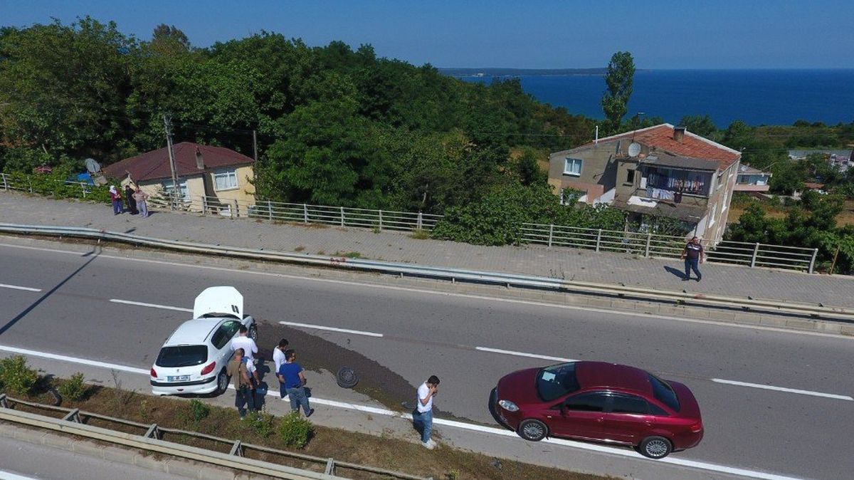 Sinop\'ta trafik kazası 1 yaralı