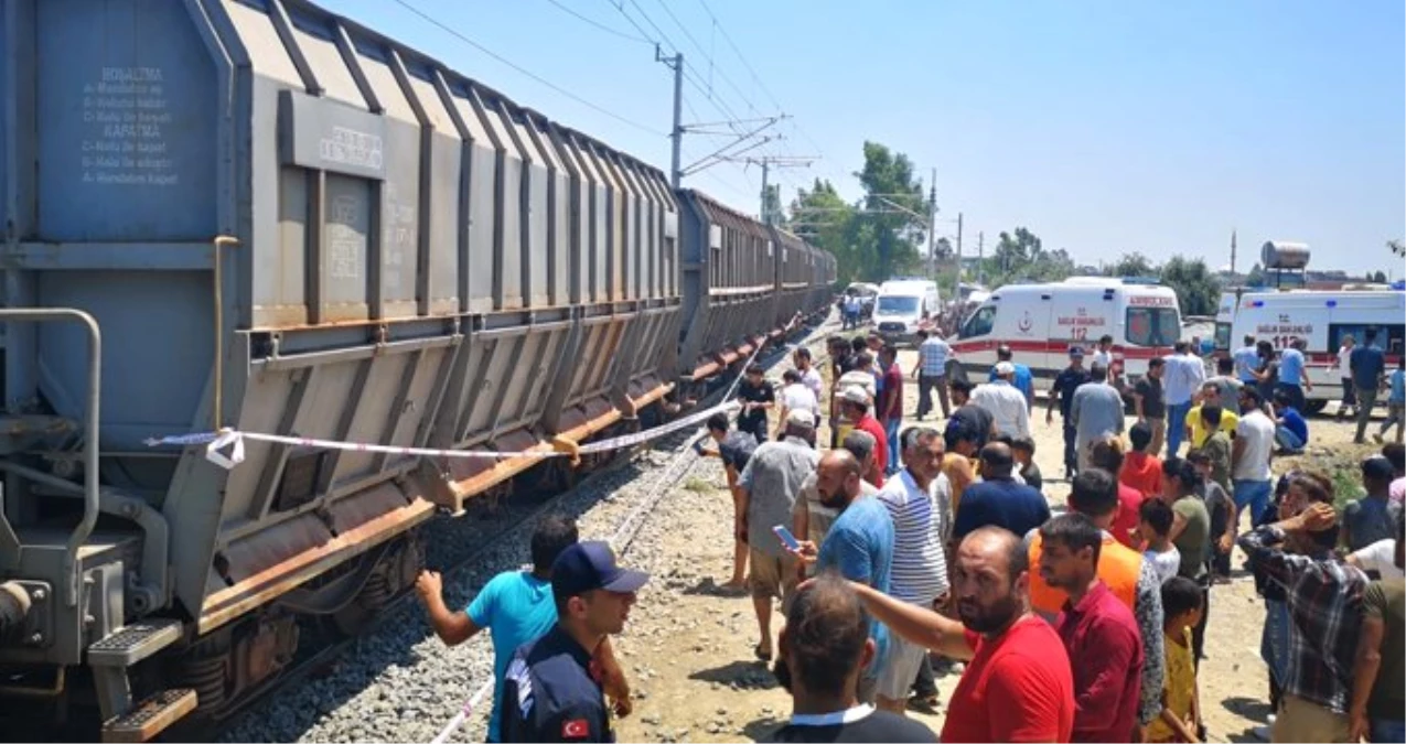 Mersin\'de tren kazası: 1 ölü 4 yaralı