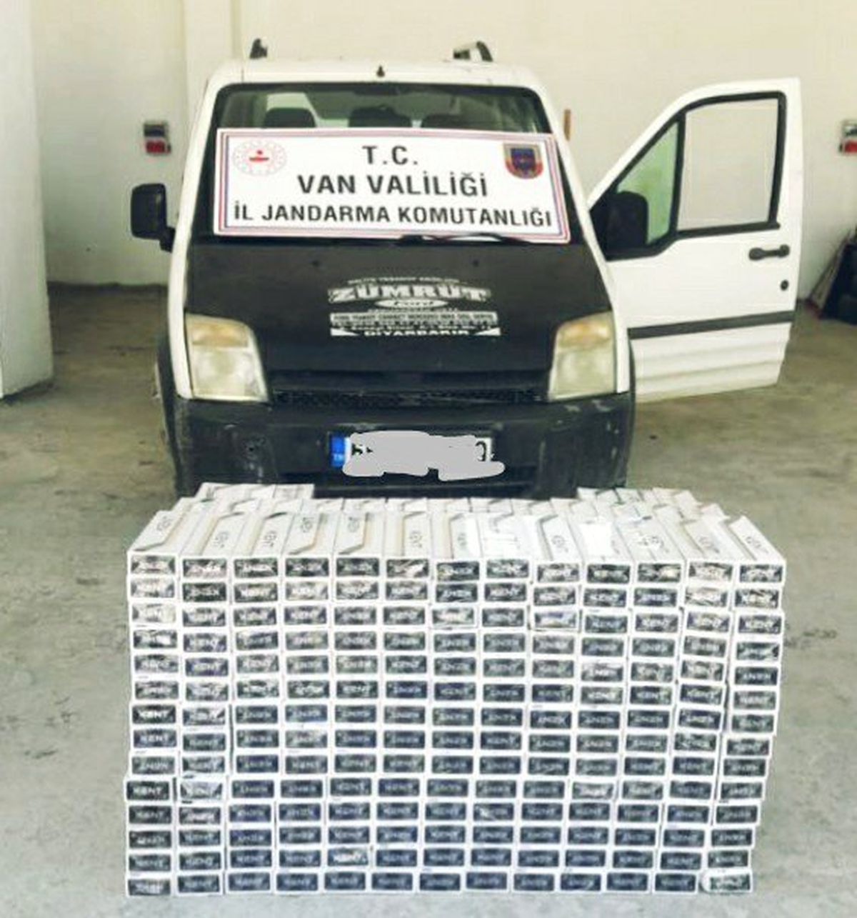 Van\'da 5 bin 10 paket kaçak sigara ele geçirildi