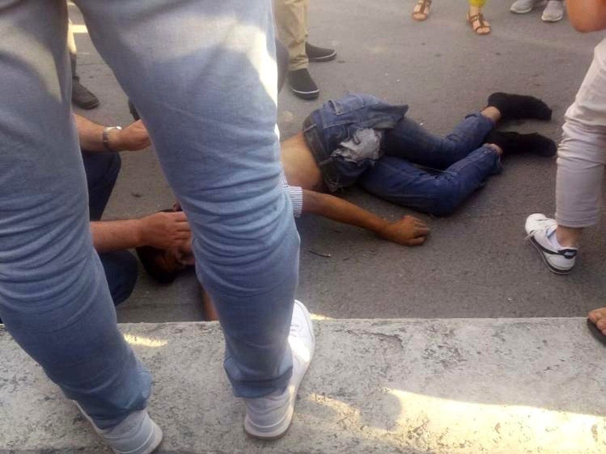 Azeri gencin feci ölümü güvenlik kamerasına yansıdı