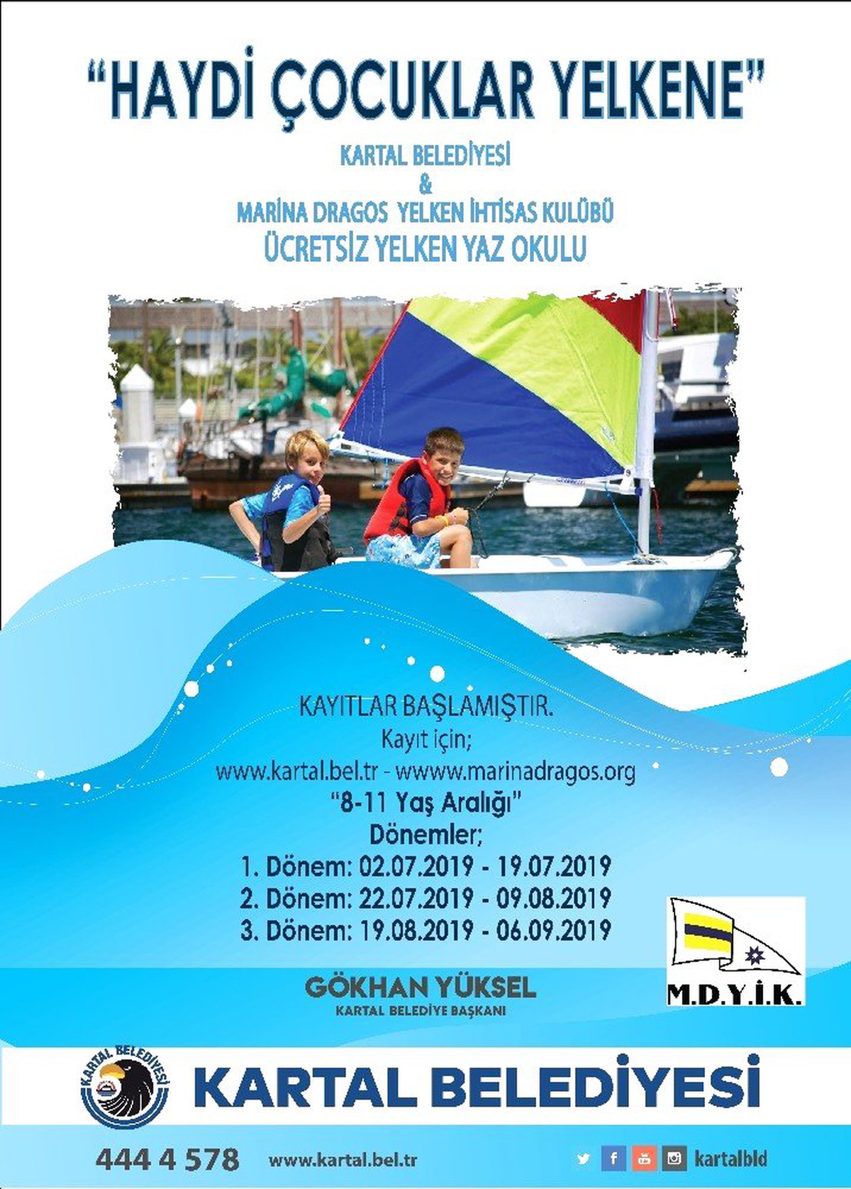 Çocuklar, yaz tatilinde de Kartallı olmanın ayrıcalığını yaşıyor