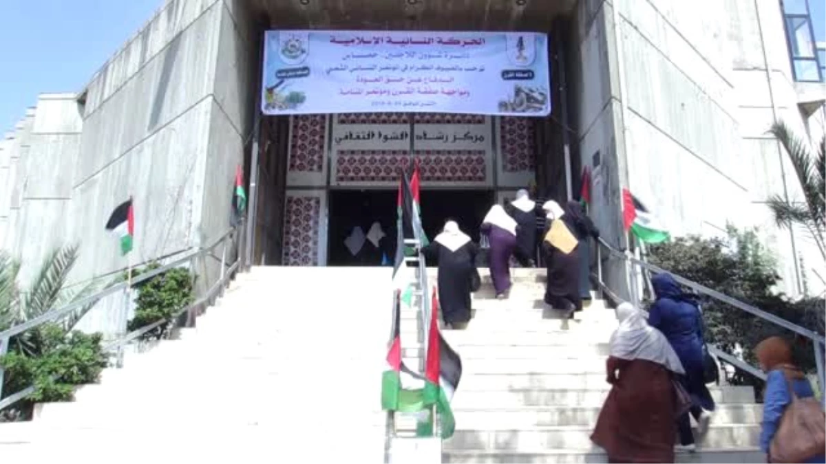 Gazzeli kadınlardan Bahreyn\'deki çalıştaya tepki
