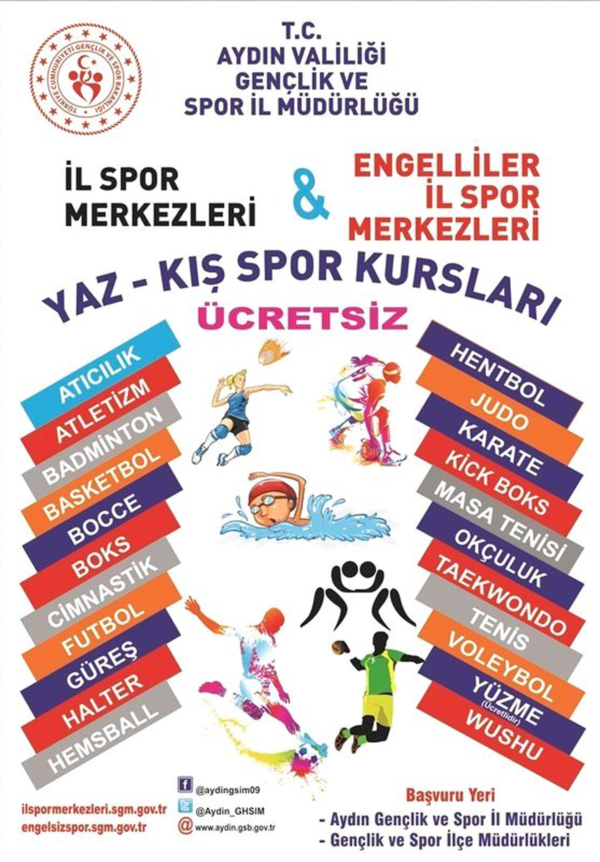 22 branşta ücretsiz il spor merkezi açılıyor