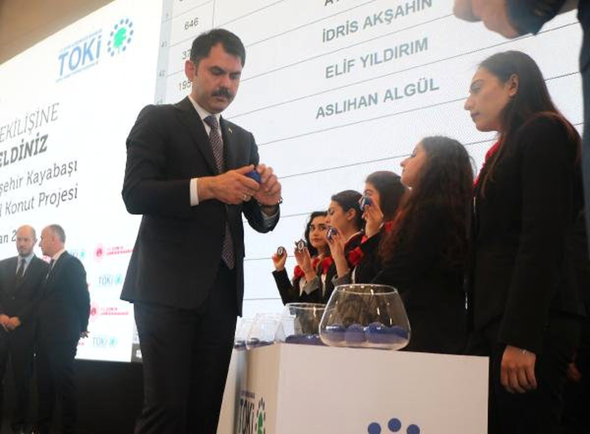 6 bin 300 TOKİ konutu için kuralar çekiliyor