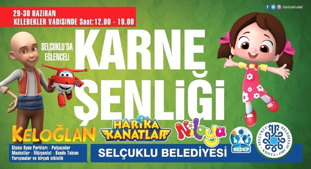 Çocuklar karne şenliğinde buluşuyor
