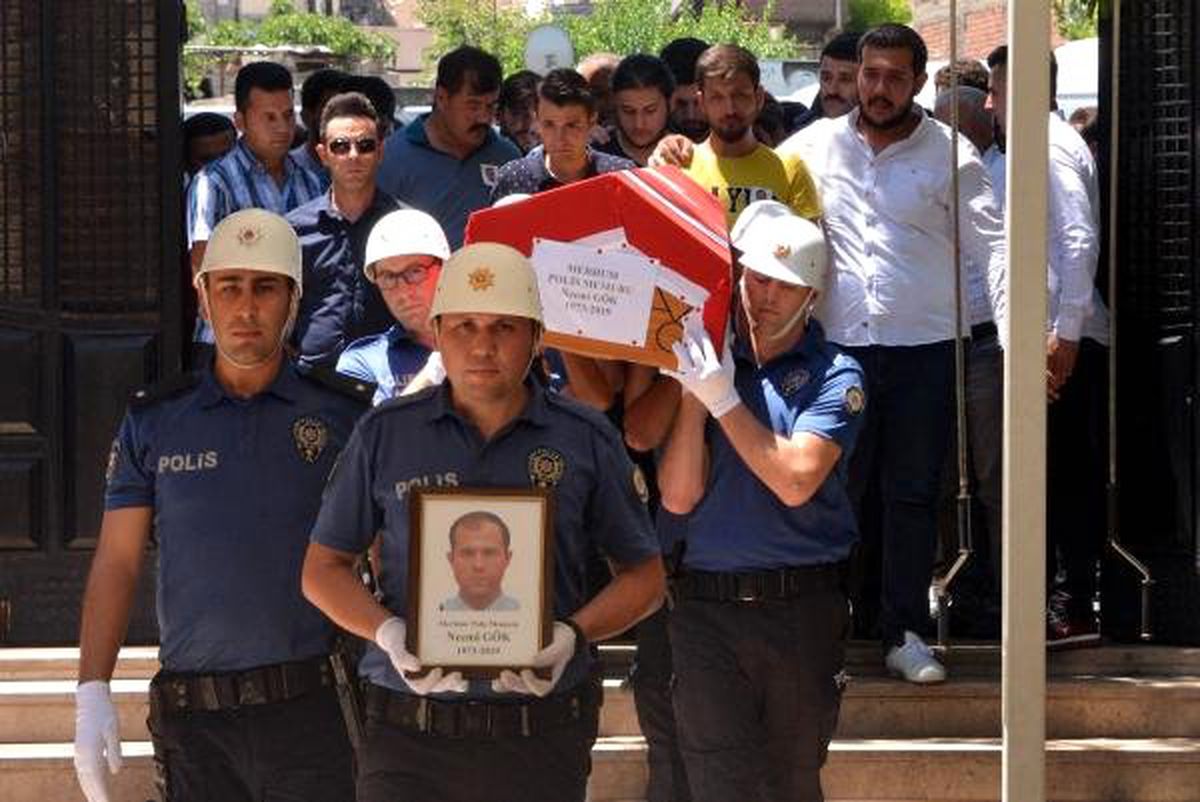 Kazada ölen polis memuru, toprağa verildi