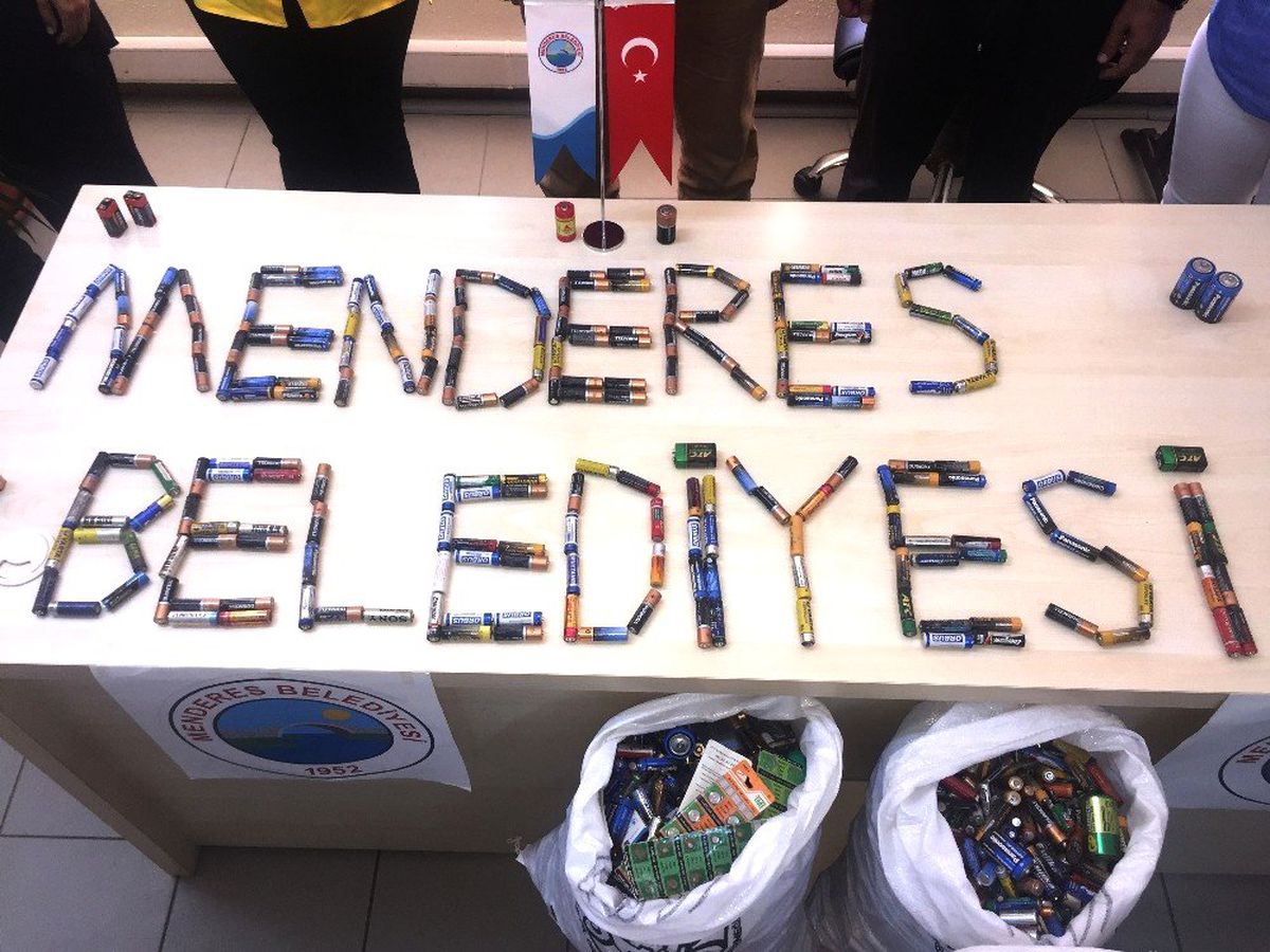 Menderes\'te atık piller toplandı