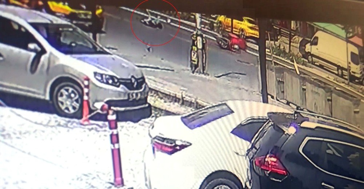 (Özel) Motosikletiyle kadına çarptı, yaralı halde bırakıp kaçtı